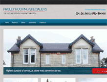 Tablet Screenshot of paisleyroofingspecialists.com